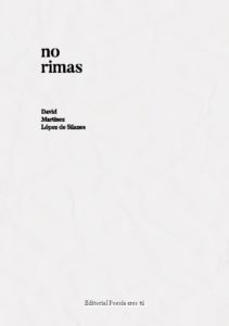 Cubierta de No rimas